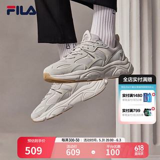 FILA（斐乐）男子跑步鞋MARS II火星二代复古运动鞋 南极灰/雨雾灰-AN-F12M141116F 41