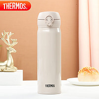 THERMOS 膳魔师 保温杯500ml男女不锈钢系列保温保冷杯JNL-501 米白色-500ml