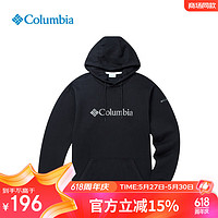 哥伦比亚（Columbia）卫衣男跑步训练运动服连帽长袖休闲加绒套头衫JE1600 017 L 180/100A