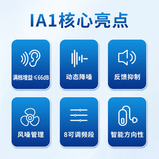 飞利浦(PHILIPS)老年助听器中度重度耳聋耳背 中重度IA1