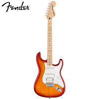 Fender 芬達 電吉他SQ Affinity系列 ST型焰紋單單雙楓木指板 赭色漸變