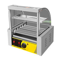 TYXKJ烤肠机商用全自动小型台式家用香肠机夜市摆摊热狗机烤肠机器   五管+置物架
