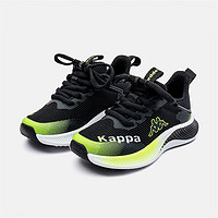 KAPPA KIDS卡帕儿童鞋男童运动鞋春季透气网面鞋女童跑步鞋中大童鞋 黑色 30码内长约193mm