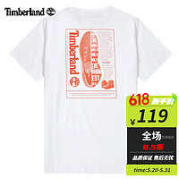 Timberland 男子纯棉印花T恤 A61PH100