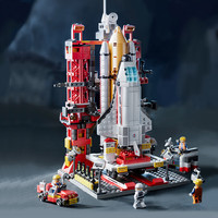 简拼 航天飞机儿童生5-6-7-8-10-12岁益智力拼装积木玩具男孩拼图火箭模型 航天飞机500pcs