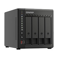 QNAP 威聯通 存儲TS-464C2-8G四盤位nas服務器支持內存擴充與 M.2 SSD 快取，散熱升級