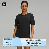 lululemon 丨Lightweight 女士越野跑 T 恤 LW3GRES運動上衣 黑色 4