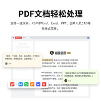 88VIP：WPS PDF套餐31天pdf转word/ppt/图片转换编辑官方正版翻译