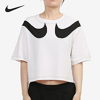 NIKE 耐克 2021年夏季新款女子休闲运动短袖圆领T恤 ’DD5591-100 L