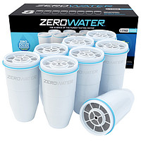 ZEROWATER 更换式水壶过滤器 ZR-008 去除异味 塑料材料 8件装