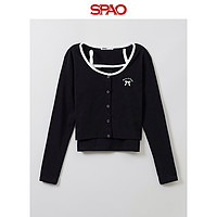 SPAO 韩国同款2024年夏季新款女士时尚通勤长袖T恤套装SPLWE38G51