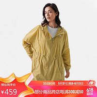 THE NORTH FACE 北面 皮肤衣女户外防风透气中长款外套7WBU 卡其色/LK5 XL