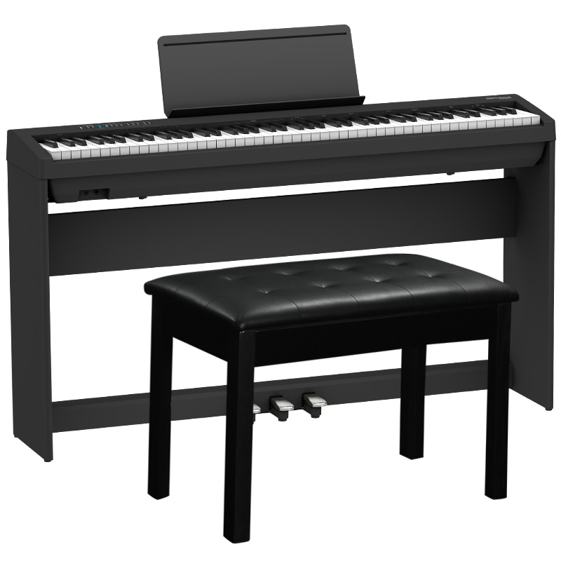 电钢琴 FP30X-BK黑色+原装木架+三踏板+礼包