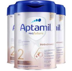 Aptamil 爱他美 白金德文版 婴儿HMO奶粉 2段 800g*3罐