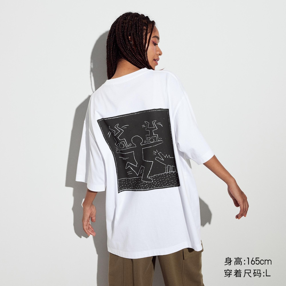 优衣库男女装情侣UT Keith Haring印花短袖T恤凯斯哈林廓形469332