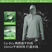 Beneunder 蕉下 男士防晒速干两栖涉水服长袖T恤罩衫UD08724泳衣上装UPF50