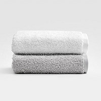 SANLI 三利 抗菌纯棉洗澡毛巾洗脸家用柔软吸水女不易掉毛男加厚面巾2条  130g 白色+灰色