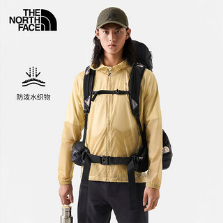 The North Face北面皮肤衣男户外防风透气防晒外套7WD4 卡其色/LK5 XXL