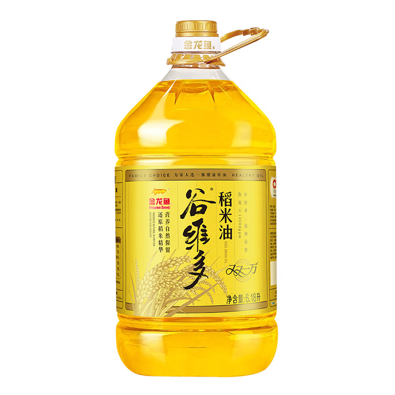 食用油 谷维多双一万稻米油 6.18L