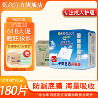 莞众绿色地带 成人护理垫老人产妇通用尿垫成人一次性多功能隔尿垫 实惠款护理垫60*90cm（180片）