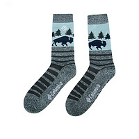 哥伦比亚 秋冬户外运动男女款运动袜加厚保暖中长袜子两对装RCL648