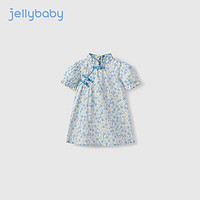 JELLYBABY 女童純棉連衣裙 藍色 100CM