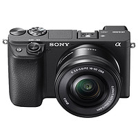SONY 索尼 A6400微单相机vlog录影拍摄Alphasilver黑色数码相机旅行正品