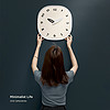 Mandelda 免打孔北欧轻奢时尚挂钟客厅墙面装饰品网红2021新款钟表
