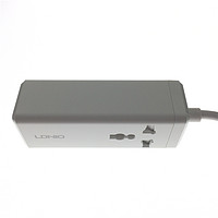 LDNIO拖线板1位插座孔+2个PD65W+2个QC3.0 60W快充口USB手机充电器type-c笔记本手提电脑适配器USB-C双面插头