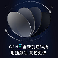essilor/依视路 变色 镜片 全视线T8钻晶【膜洁】1.56现片【清透易清洁】