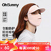 OhSunny 防晒面罩帽檐全脸防紫外线夏遮阳口罩 SLF4M237T 云朵粉 2024