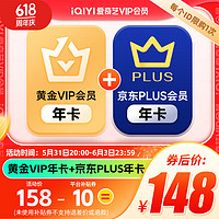 iQIYI 爱奇艺 黄金年卡+京东PLUS年卡