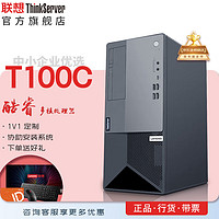 Lenovo 联想 ThinkServer T100C塔式服务器入门级主机酷睿i5-10400/16G/2*1T机械/300W