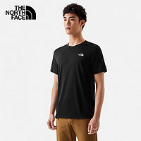 THE NORTH FACE 北面 短袖T恤男23春夏户外速干运动健身休闲短袖7WCW JK3/黑色 S