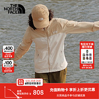 THE NORTH FACE 北面 薄风衣女户外运动休闲防风防泼水风衣外套24春季上新|87V0 TIU/沙丘白/砾石沙 L/165