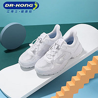 DR.KONG 江博士 DR·KONG）运动鞋春季男女童中大童儿童鞋拼色舒适简约白色网布儿童运动鞋