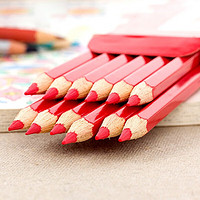 辉柏嘉 单色彩铅 彩色铅笔 水溶彩铅 12支装 大红色 421