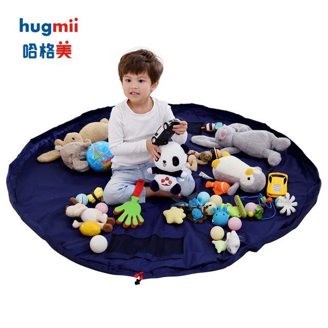 hugmii 儿童玩具收纳袋束口袋积木收口袋挂袋大号儿童房快速储物袋