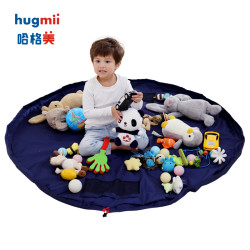 hugmii 儿童玩具收纳袋束口袋积木收口袋挂袋大号儿童房快速储物袋