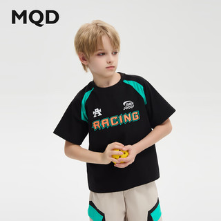 马骑顿（MQD）MQD童装男大童24夏潮酷休闲卡通短袖T恤 黑色 140cm