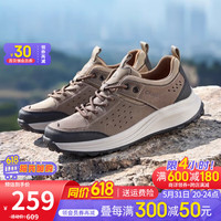 骆驼（CAMEL）男鞋春季厚底增高透气工装鞋户外登山徒步轻软休闲运动鞋男士 G14S379066水泥灰 单层 43
