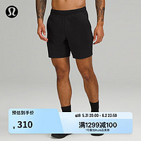 lululemon 丨Pace Breaker 男士运动短裤 7" *无内衬款 LM7AL5S 黑色 XS