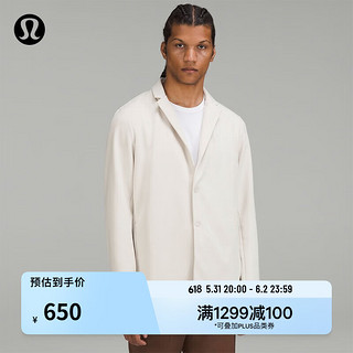 lululemon 丨Gridliner™ 男士拉绒西装外套 LM3DTAS 杂色象牙 L