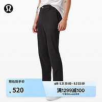 lululemon 丨Commission 男士长裤 修身款 28" *羊毛混纺 LM5AE5A 黑灰 30