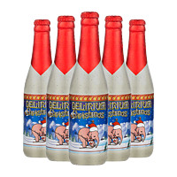 临期品：DELIRIUM 粉象 三料 圣诞啤酒 330mL*5瓶 9月到期