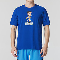 安德玛 UA 男子透气跑步健身训练篮球运动短袖舒适T恤1379859-400