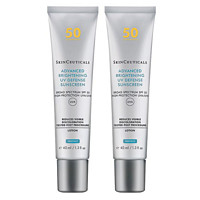 SKINCEUTICALS 修丽可 防晒小银伞40ml*2 SPF50+净白高倍清爽精华防晒乳