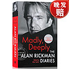 现货 艾伦里克曼日记 Madly, Deeply: The Alan Rickman Diaries