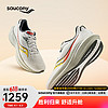 saucony 索康尼 胜利21跑鞋男专业减震透气训练跑步运动鞋子Triumph胜利21 灰黄111 44 灰黄111