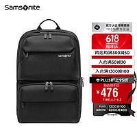 Samsonite 新秀麗 電腦包15.6英寸男女雙肩背包書包商務背包旅行包36B 黑色